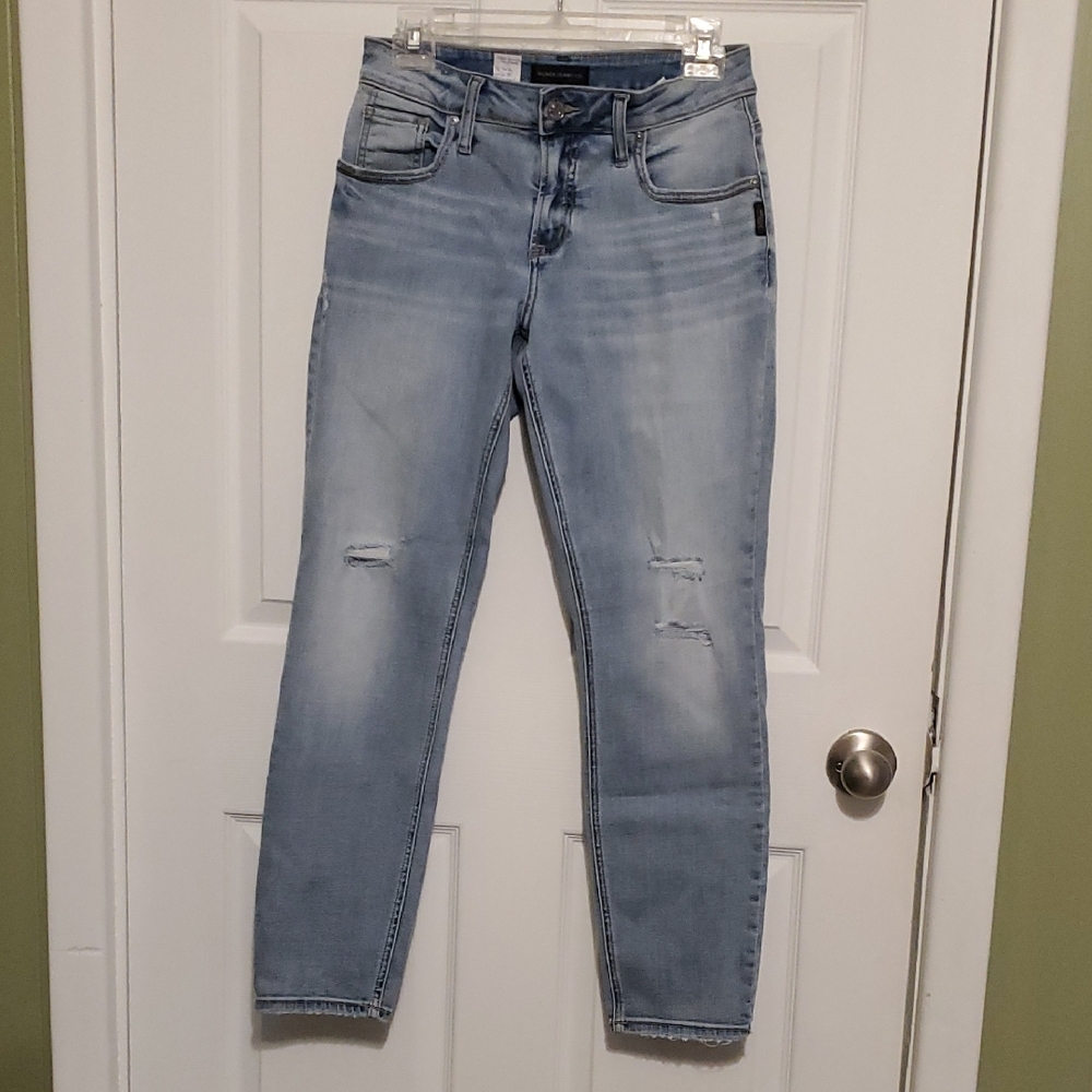 Silver Jeans Women's Light Wash Skinny Jeans